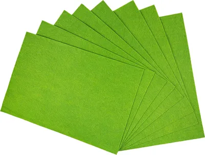 Produktbild von Interdruk Bastelfilz hellgrün 8 Blatt