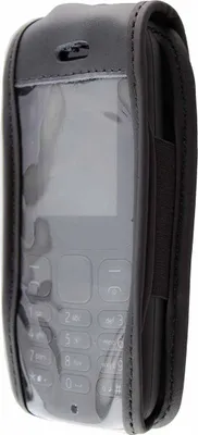 Produktbild von caseroxx Ledertasche mit Gürtelclip kompatibel mit Nokia 105 (2017) aus Echtleder, Tasche mit Gürtelclip und Sichtfenster