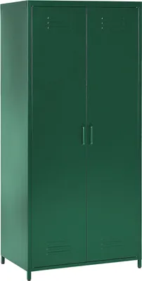 Obrázek produktu pro BELIANI Úložná skříňka do domácí kanceláře zelená ocelová 2 dvířka 4 police industriální design