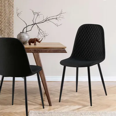 Produktbild von 4er Set Stühle Giverny Stoff schwarz