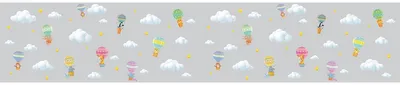 Produktbild von Sichtschutzfolie – Tiere in Heißluftballons XL – Aufkleber für Fenster und Duschtüren – 40 x 200 cm