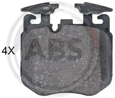 Produktbild von A.B.S. 35144 Bremsbeläge Satz Vorne für BMW 3 Touring (G21) 5 Touring (G31) 5 Limousine (G30, F90) X3 (G01, F97) 3 Limousine (G20)