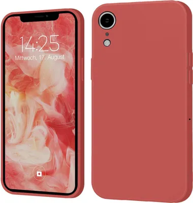 Produktbild von Hülle für iPhone XR Case Cover Bumper Silikon Softgrip Schutzhülle Farbe: Rot