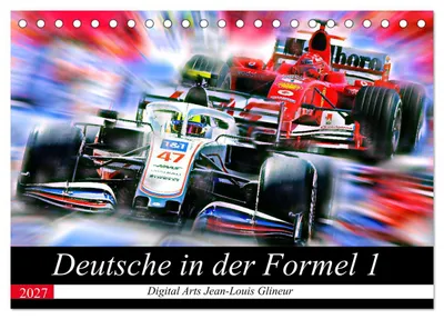 Produktbild von Deutsche in der Formel 1 (Tischkalender 2027 DIN A5 quer), CALVENDO Monatskalender