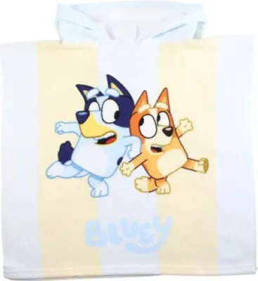 Produktbild von Bluey und Bingo Kleinkind Poncho Badeponcho mit Kapuze