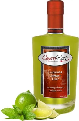 Produktbild von Caipirinha Limettenlikör 0,5L spritzig fruchtiger Cocktail Likör 16% Vol