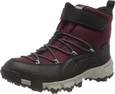 Produktbild von Puma Maka Puretex V Mid JR Outdoor Boot Stiefel Outdoorschuhe schwarz/weinrot/grau 192911-06, Schuhgröße:37 EU