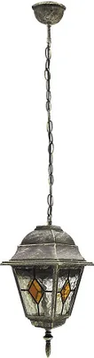 Immagine prodotto di Rabalux 8184 Monaco lampada a sospensione per esterni, E27, oro multicolore, rotonda, ø200mm