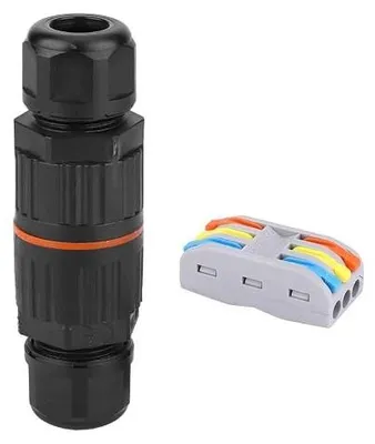 Zdjęcie produktu dla Złącze wodoodporne IP68 450V 32A kablowe trzydrogowe szybkie