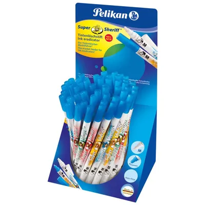 Pelikan Super Pirat 850B/2/B - Cancellino Per Inchiostro Blu, Doppia Punta, 2 Pezzi - Foto 11
