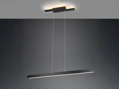 Produktbild von Trio LED Balkenpendelleuchte Schwarz matt