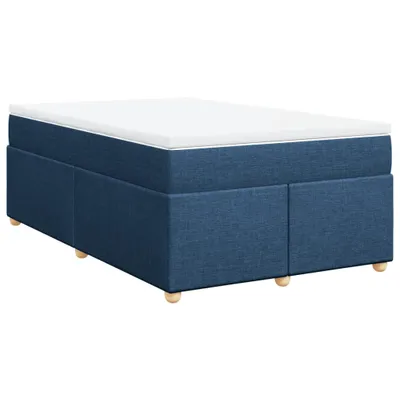 Productafbeelding van vidaXL Boxspringbed met matras, blauw, 120x200 cm, met stoffen bekleding