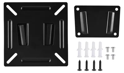 Produktbild von Monitor Halterung TV Wandhalterung für 12-24 Zoll LCD LED Monitor PC Bildschirm bis 10kg Schwarz