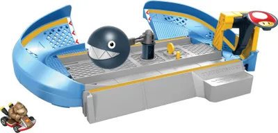 Image de Hot Wheels Mario Kart Kit de pistes pour chiens en chaîne, y compris 1 voiture jouet