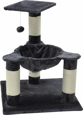 Produktbild von Kratzbaum Peppy dunkelgrau 80 x 62 x 62 cm