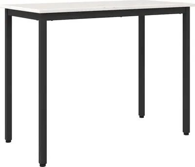 Obrázok produktu pre stôl Biela 100 x 50 x 77 cm Inžinierske drevo a oceľ