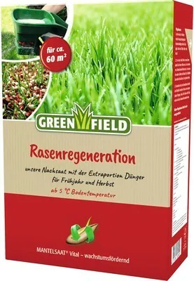 Produktbild von Greenfield Rasenregeneration Mantelsaat Vital (2 kg) | Reparaturrasen von Feldsaaten Freudenberger [MHD 12/2025]