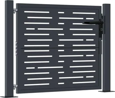 Obrázok produktu pre vidaXL Záhradná brána antracitová 100x75 cm oceľová štvorcová konštrukcia