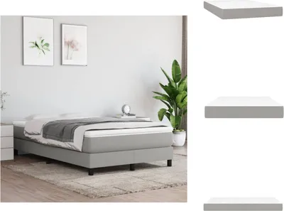 Image de vidaXL Matelas à ressorts ensachés gris clair 120x200x20 cm Tissu - Matelas