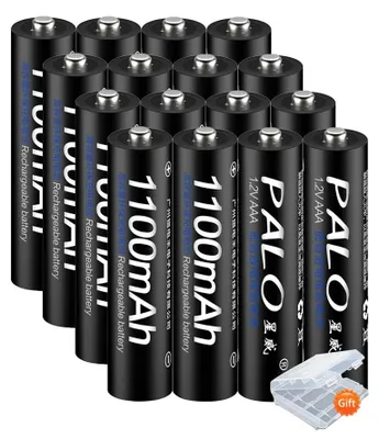 Obrázek produktu pro Dobíjecí baterie, NiMH, široká kompatibilita, 16 kusů baterií AAA