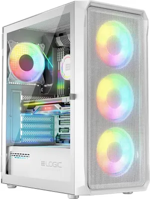Produktbild von Logic PORTOS ARGB MINIDI USB-3.0-Gehäuse Weiß