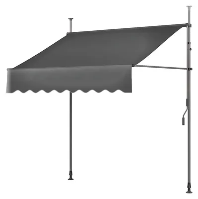 Produktbild von Klemmmarkise 300x120cm Sonnenschutz Balkon manuelle Kurbel UV50+