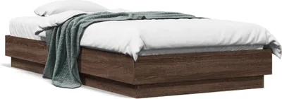 Produktbild von CLORIS Bettgestell mit LED Braun Eiche-Optik 90x190 cm 2024