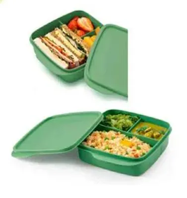 Produktbild von TUPPERWARE To Go Lunchbox Clevere Pause 550 ml Grün
