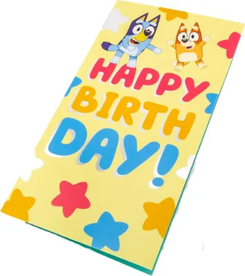 Produktbild von Bluey - Geburtstagskarte "Let´s Have Fun" - Papier TA9912 (Einheitsgröße) (Grün/Blau/Pink)