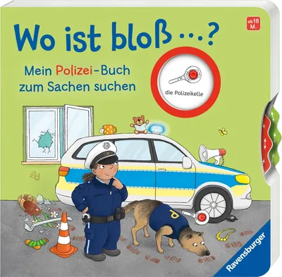 Produktbild von Ravensburger Buch Pappbilderbuch Wo ist bloß ...? Mein Polizei-Buch zum Sachen suchen 41912