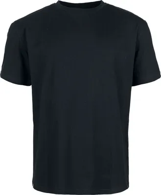 Produktbild von RED by EMP Herren schwarzes Basic T-Shirt aus weichem Baumwollstoff M