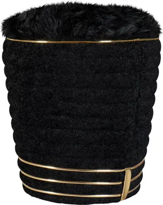 Produktbild von Hocker Doric 310 Schwarz / Gold