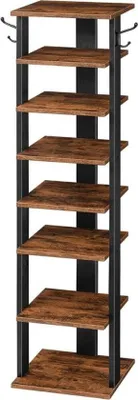 Immagine prodotto di Scarpiera stretta - 8 livelli - con pratici ganci - design salvaspazio