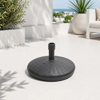 Productafbeelding van Parasolstandaard, paraplu standaard, 30 liter, antraciet, Ø57xH40cm, geschikt voor parasols met een diameter van 2,5 tot 5 cm