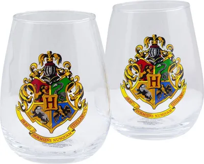 Immagine prodotto di Set di bicchieri di Harry Potter Hogwarts, 2 bicchieri