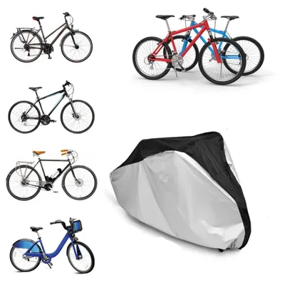 Produktbild von Fahrradabdeckung wasserdicht - reißfeste Fahrradschutzhülle - Fahrradplane - Fahrrad Abdeckplane 200X70X110cm, für Fahrrad, Motorrad, Roller