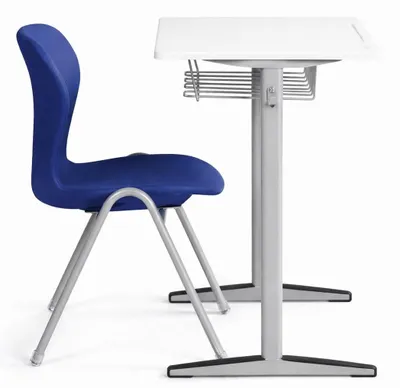 Produktbild von Schulbank mit Stuhl ergonomisches Design modernes Metallgestell