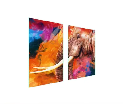 Image de Plaque De Protection Des Vitres Pour La Cuisine 65X52 Elephant