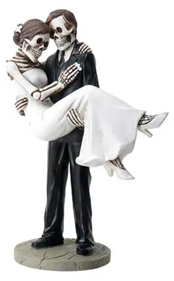 Produktbild von Skelett Hochzeitspaar - Carrying Bride 16cm