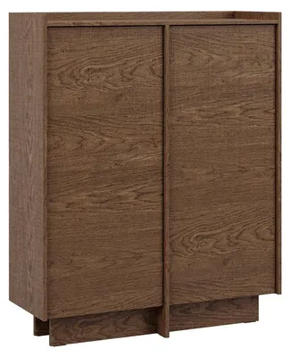 Produktbild von Buffet Japandi mit 2 Türen, Dunkles Holzoptik, 102cm