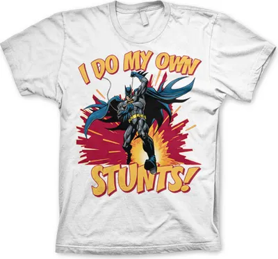 Produktbild von Batman - I Do My Own Stunts T-Shirt - Large - White
