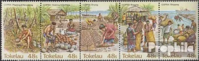 Produktbild von Briefmarken Tokelau 1984 Mi 96-100 Fünferstreifen (kompl.Ausg.) postfrisch Kopraindustrie