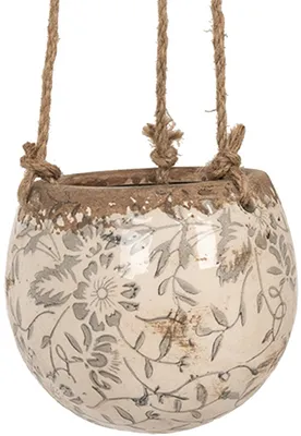 Produktbild von Grauer Innenblumentopf von Clayre & Eef, Ø 11 x 74 cm
