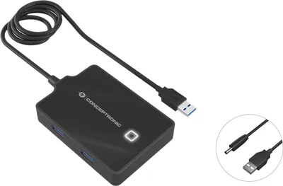 Produktbild von Conceptronic HUBBIES11B 4-Port-USB 3.0-Hub