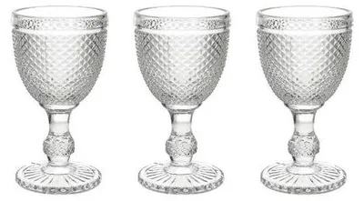 Zdjęcie produktu dla Zestaw 3 przezroczystych szklanek 280 ml Diamond