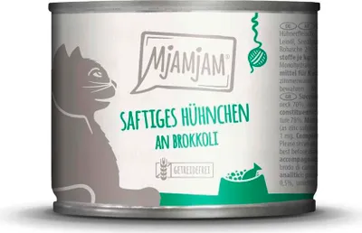 Produktbild von MjAMjAM Cat - Leckere Mahlzeiten Dose 6x200g | Huhn & Brokkoli
