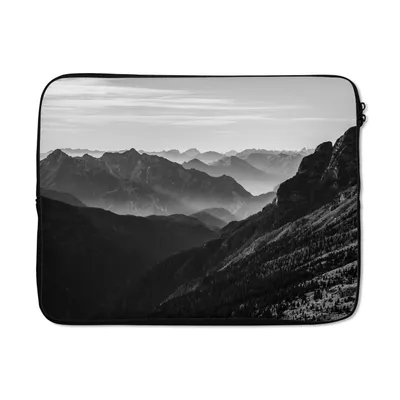 Produktbild von MuchoWow® Laptop Hülle 15 Zoll Berge - Natur - Nebel Laptoptasche - Laptoptasche - Sleeve - Rundum-Schutz