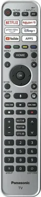 A remote control for a Panasonic TV.