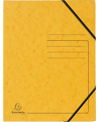 Zdjęcie produktu dla Exacompta 555419E Sammelmappe - A4, 355 g/qm, Gummizug, gelb