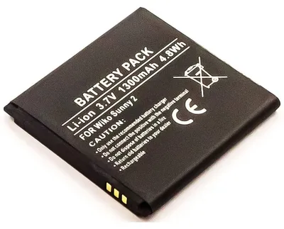 Produktbild von Akku für Wiko 2510 Li-Ion 3,7 Volt 1300 mAh schwarz